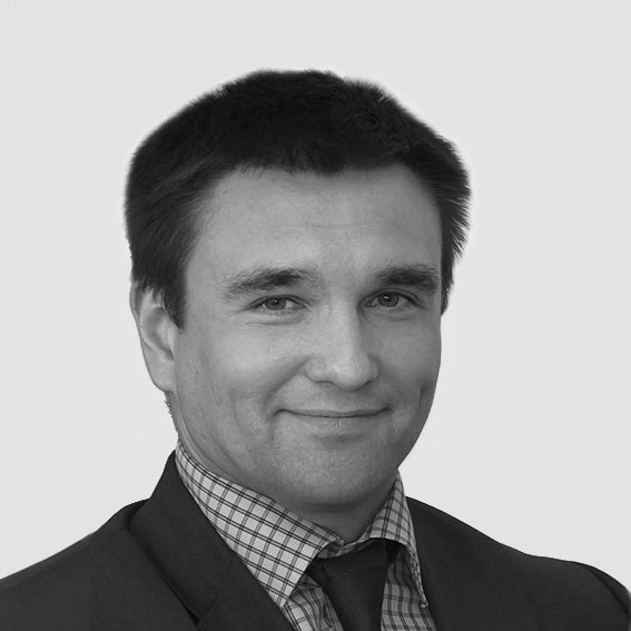 Pavlo Klimkin black and white profile