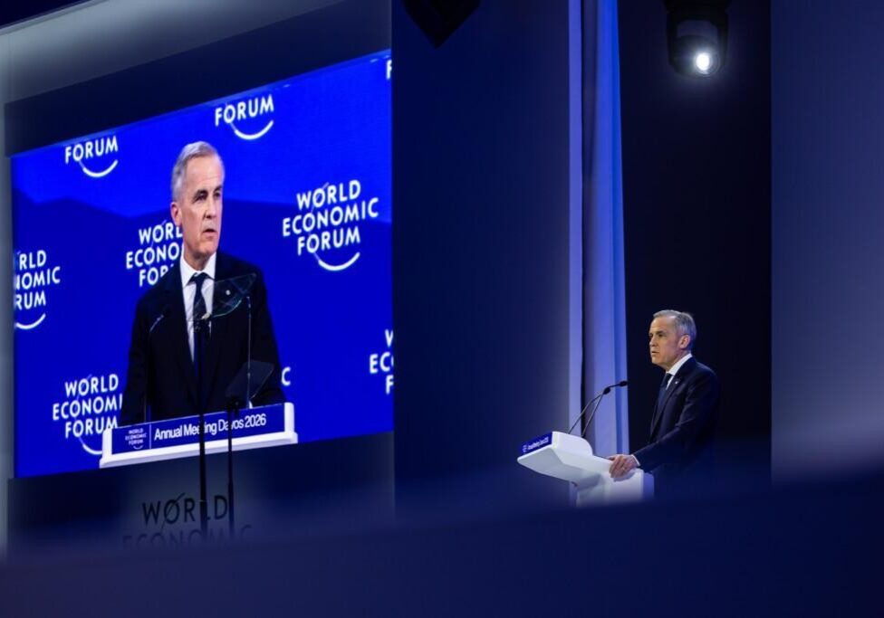 Special Address by Mark Carney, Prime Minister of Canada session with Mark Carney, Prime Minister of Canada; at the World Economic Forum Annual Meeting 2026 in Davos-Klosters, Switzerland, on 20/1/2026 from 16:30 to 17:00 in the Congress Centre – Congress Hall (Zone C), Plenary. (special address/canada). ©2026 World Economic Forum / Ciaran McCrickard.